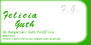 felicia guth business card